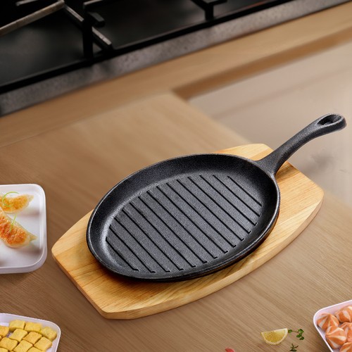 Cast iron sizzler - cast,