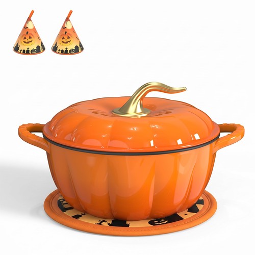 5qt pumpkin dutch oven - 5qt,