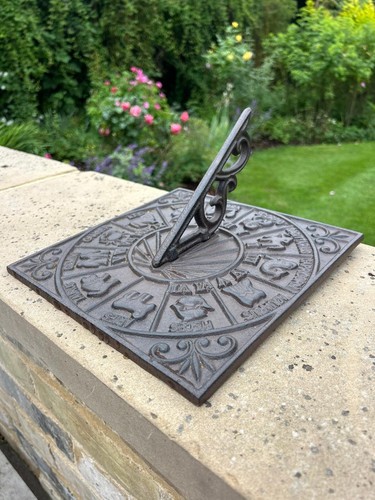 Cast iron square - iron, zodiac