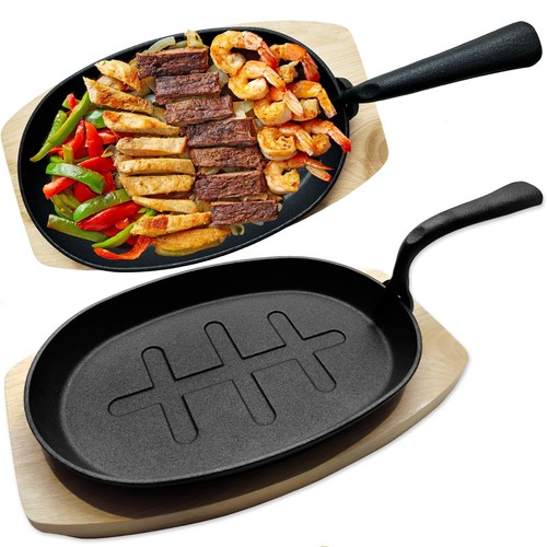 Cast iron skillet - cast, sizzling