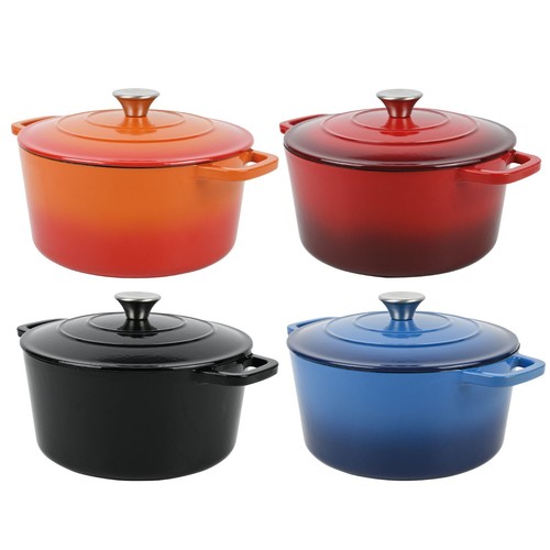 Cast iron casserole dish - dish, pot
