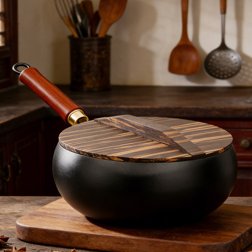 Cast iron deep pan - cast,