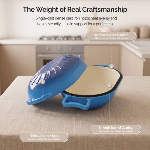 Enamelled cast iron dutch - dutch, oven