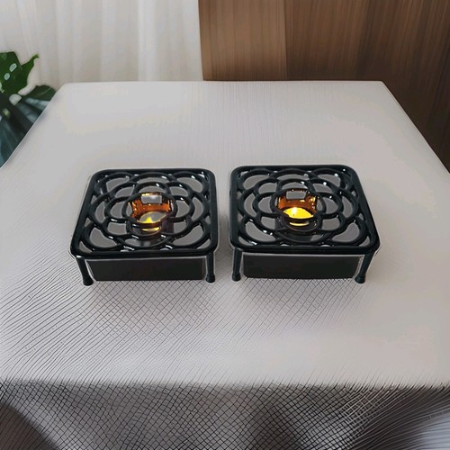 Pair black cast - cast, powder