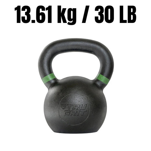 Cast iron kettlebell 30lb home - iron,