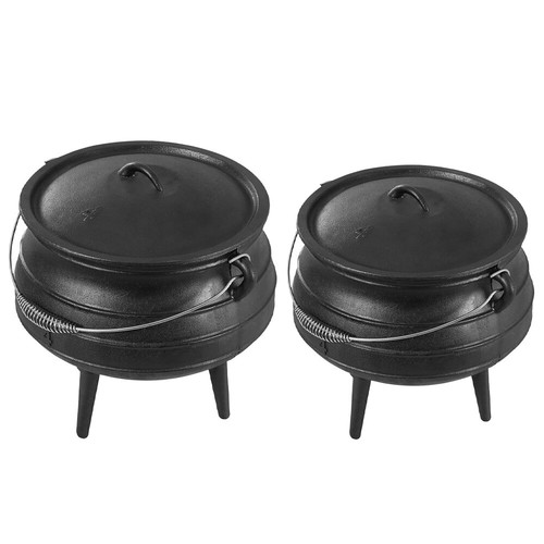 Cast iron potjie pot with - potjie,