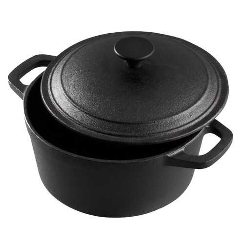 Cast iron casserole dish pot - iron,