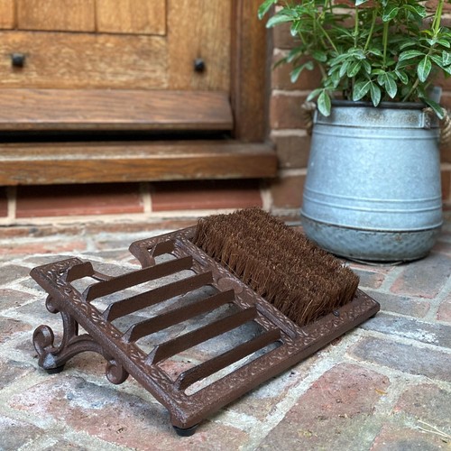 Cast iron boot scraper and - boot,