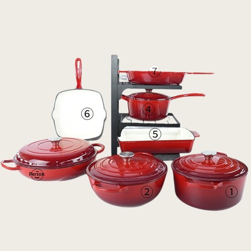 Piece cast iron - 7-piece,