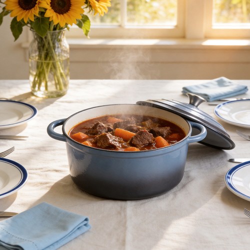 Enameled cast iron dutch - cast,
