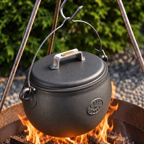 Cast iron gypsy pot - cast,