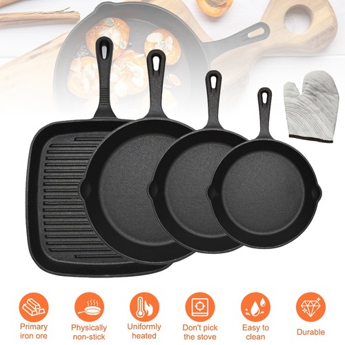 Cast iron cookware set - iron,