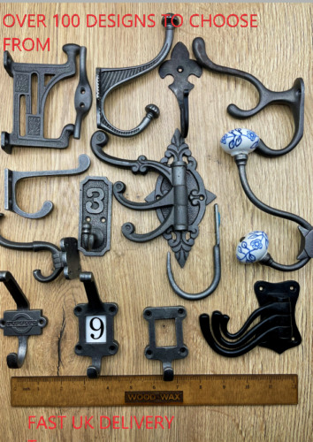 Cast iron hooks coat hat - cast, coat,