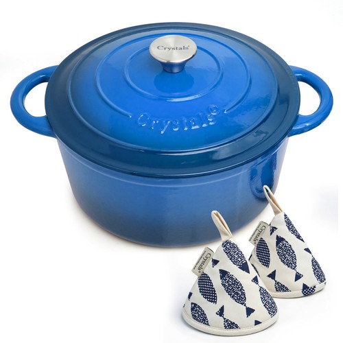 Cast iron casserole dish pot - iron,