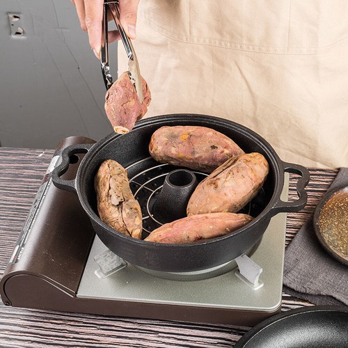 Cast iron grill pot - cast,