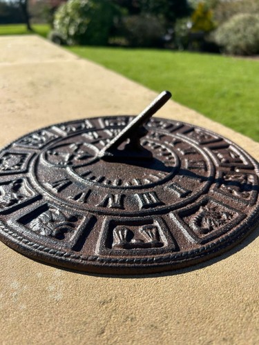 Cast iron sundial gnomon - cast,