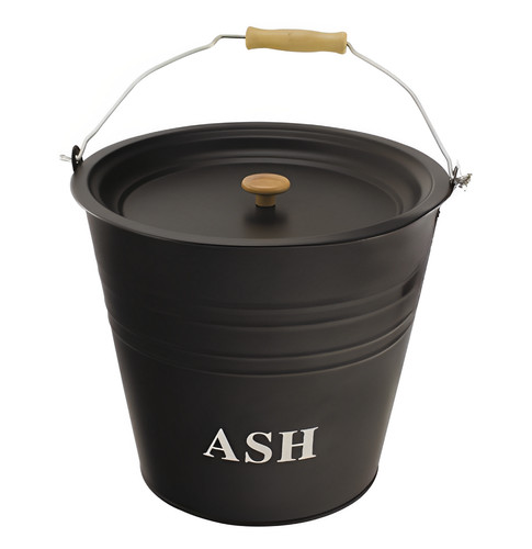 12l ash bucket - bucket, black