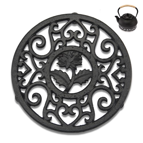 Cast iron trivet - iron,