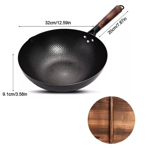 32cm household pure iron wok - 32cm,