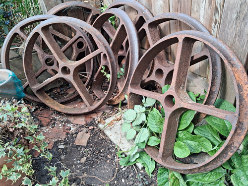 Lot cast iron industrial - 5,
