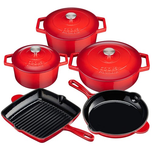 Piece cast iron cookware - piece,