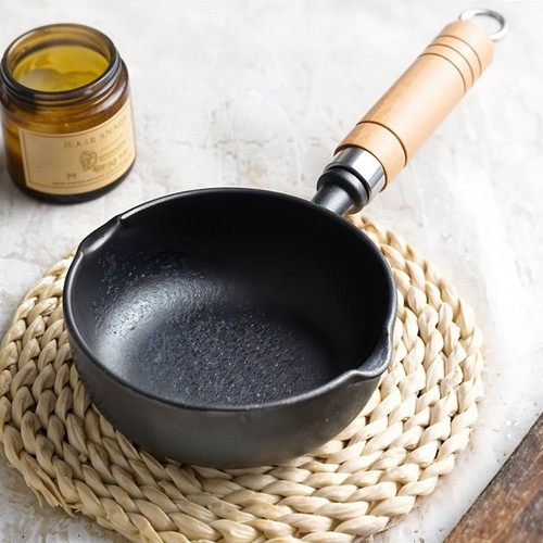 Cast iron milk - pot, egg