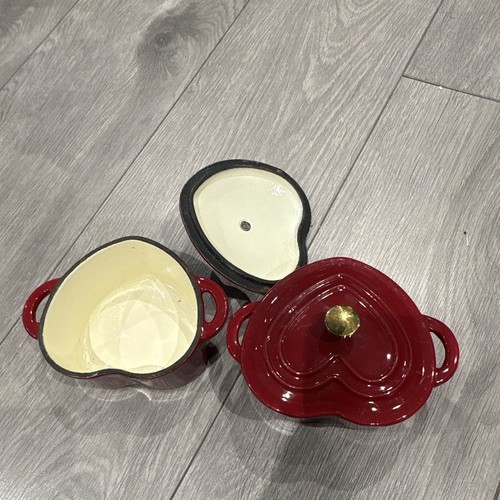 Pair red heart shaped - pair,