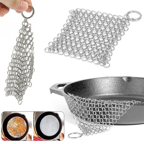 Cast iron cleaner chainmail - iron,