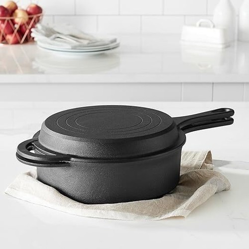 Cast iron skillet pre seasoned - iron,