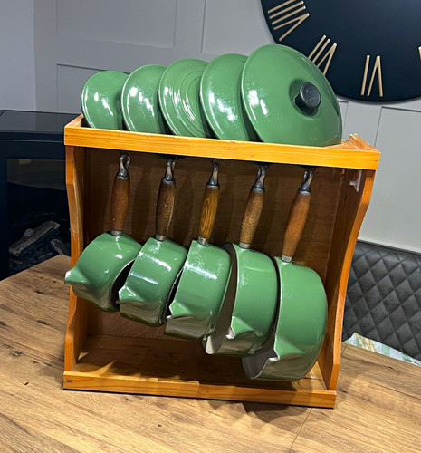 Creuset green enamelled - le,