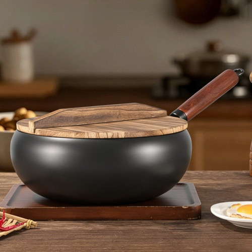 28cm cast iron wok - wok, non-stick